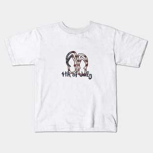 Flip - Flops 4th of July Kids T-Shirt